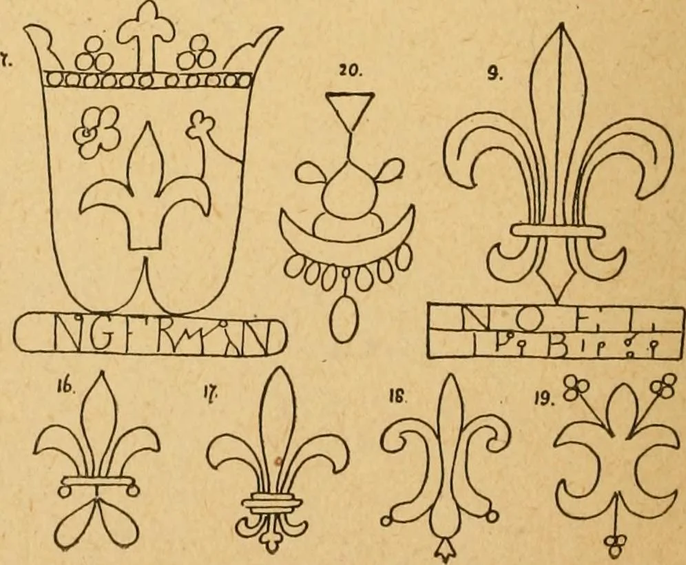 An illustration from Francis Bacon and his secret society. An attempt to collect and unite the lost links of a long and strong chain, 1891, leaf 384