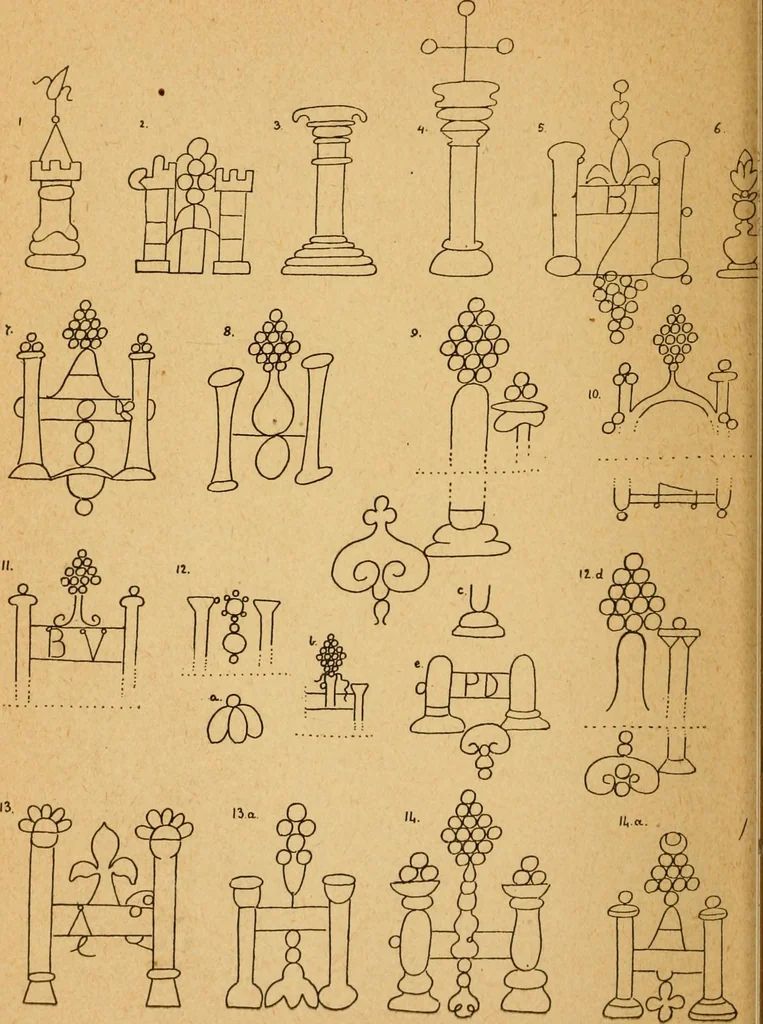 An illustration from Francis Bacon and his secret society. An attempt to collect and unite the lost links of a long and strong chain, 1891, leaf 386