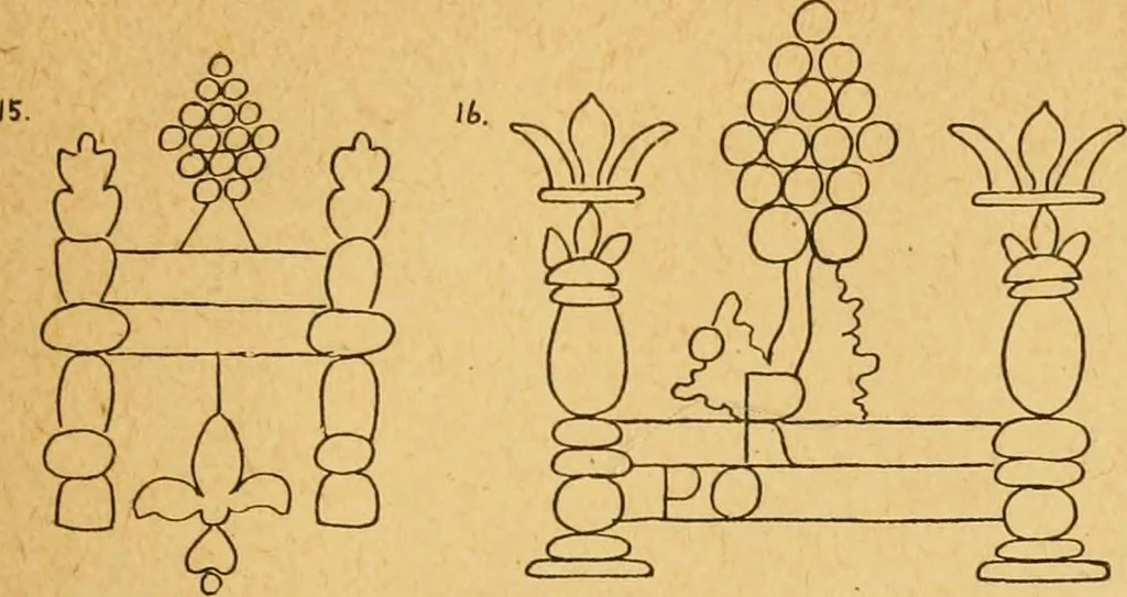 An illustration from Francis Bacon and his secret society. An attempt to collect and unite the lost links of a long and strong chain, 1891, leaf 387