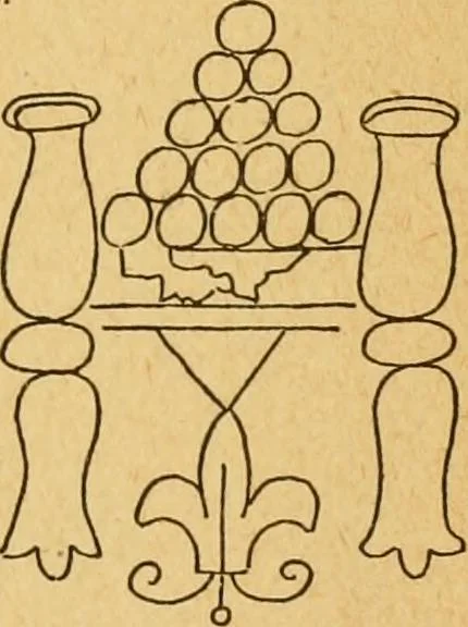 An illustration from Francis Bacon and his secret society. An attempt to collect and unite the lost links of a long and strong chain, 1891, leaf 387