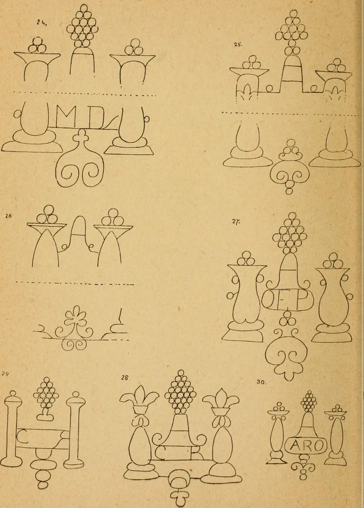 An illustration from Francis Bacon and his secret society. An attempt to collect and unite the lost links of a long and strong chain, 1891, leaf 388
