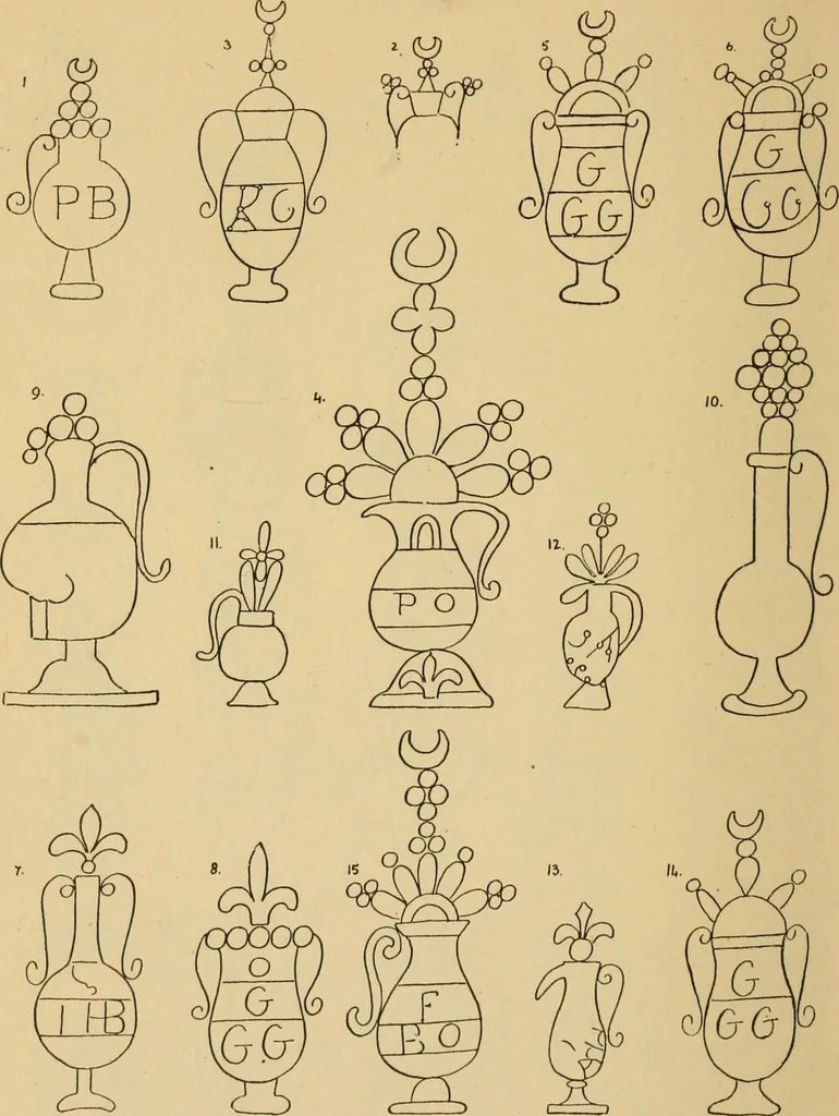An illustration from Francis Bacon and his secret society. An attempt to collect and unite the lost links of a long and strong chain, 1891, leaf 396