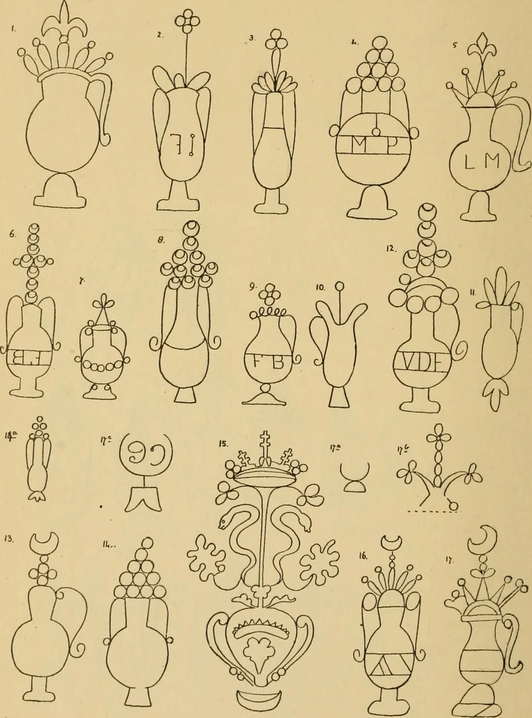An illustration from Francis Bacon and his secret society. An attempt to collect and unite the lost links of a long and strong chain, 1891, leaf 402