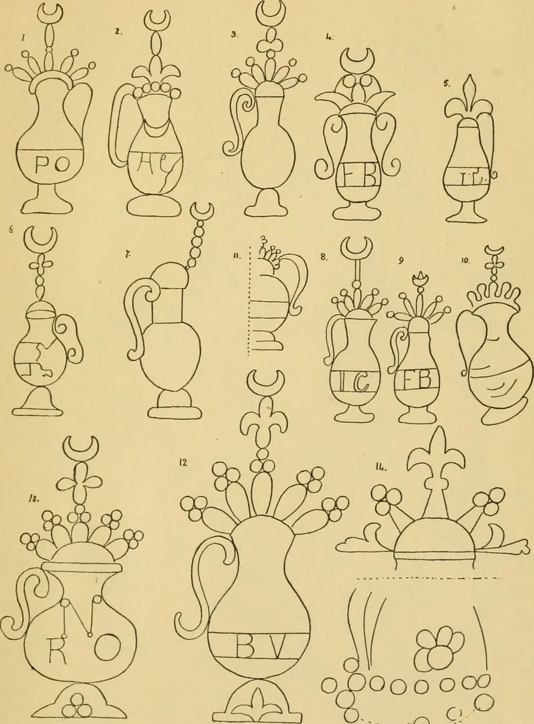 An illustration from Francis Bacon and his secret society. An attempt to collect and unite the lost links of a long and strong chain, 1891, leaf 403
