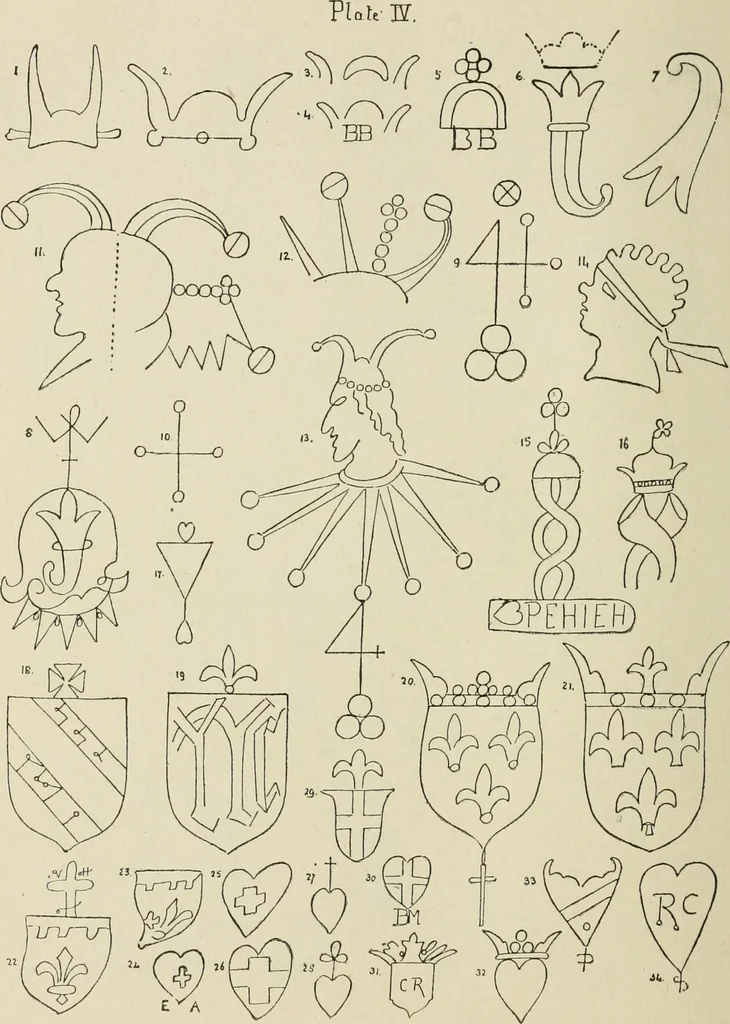 An illustration from Francis Bacon and his secret society. An attempt to collect and unite the lost links of a long and strong chain, 1891, leaf 380