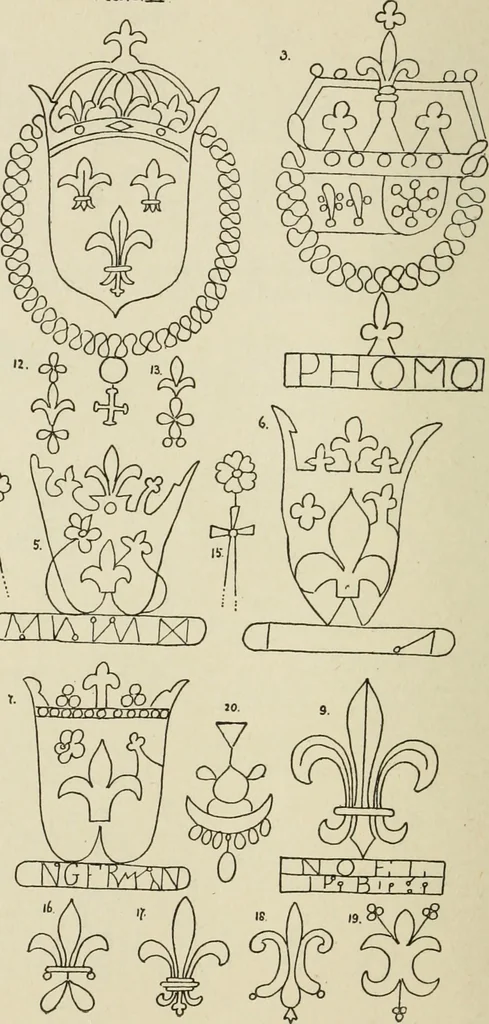 An illustration from Francis Bacon and his secret society. An attempt to collect and unite the lost links of a long and strong chain, 1891, leaf 382