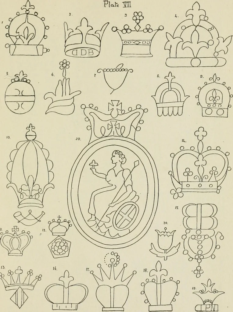 An illustration from Francis Bacon and his secret society. An attempt to collect and unite the lost links of a long and strong chain, 1891, leaf 383