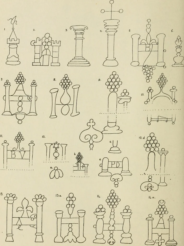 An illustration from Francis Bacon and his secret society. An attempt to collect and unite the lost links of a long and strong chain, 1891, leaf 384