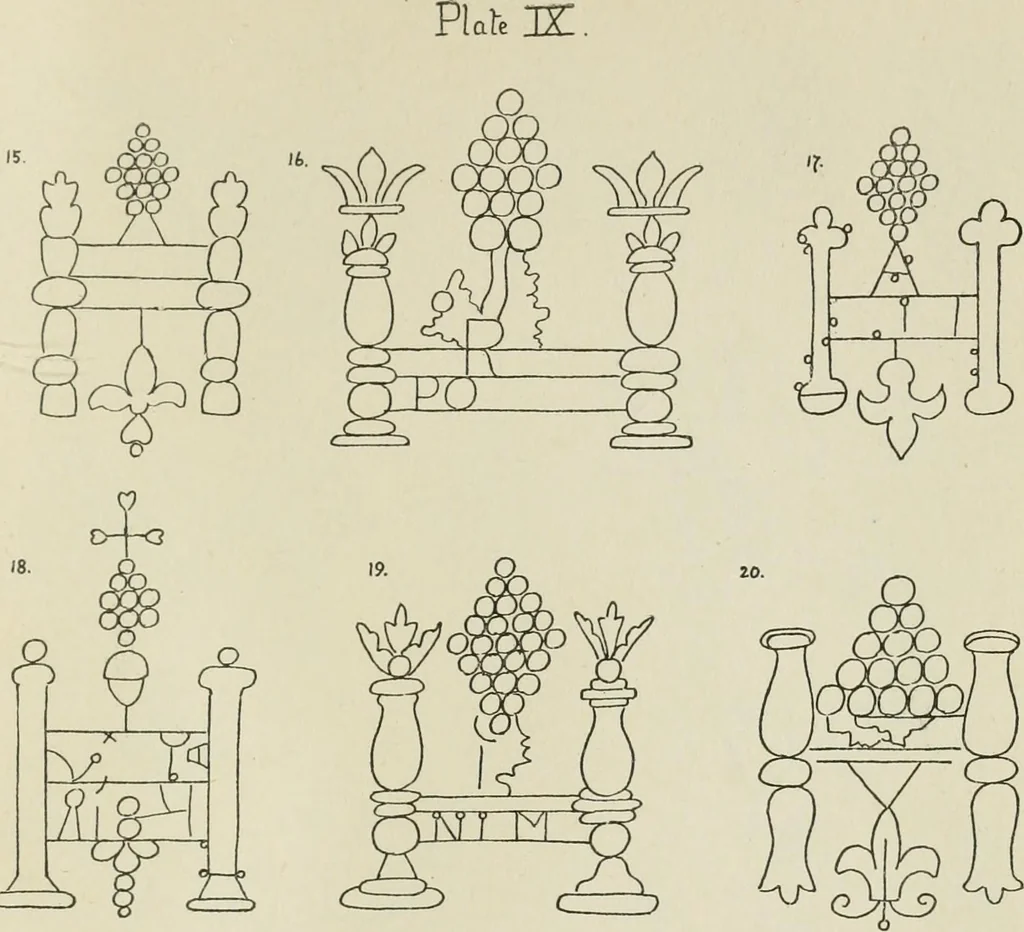 An illustration from Francis Bacon and his secret society. An attempt to collect and unite the lost links of a long and strong chain, 1891, leaf 385