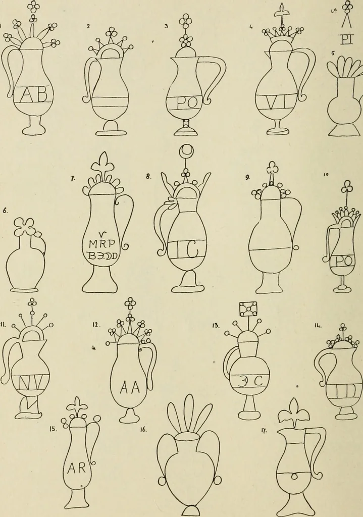 An illustration from Francis Bacon and his secret society. An attempt to collect and unite the lost links of a long and strong chain, 1891, leaf 392