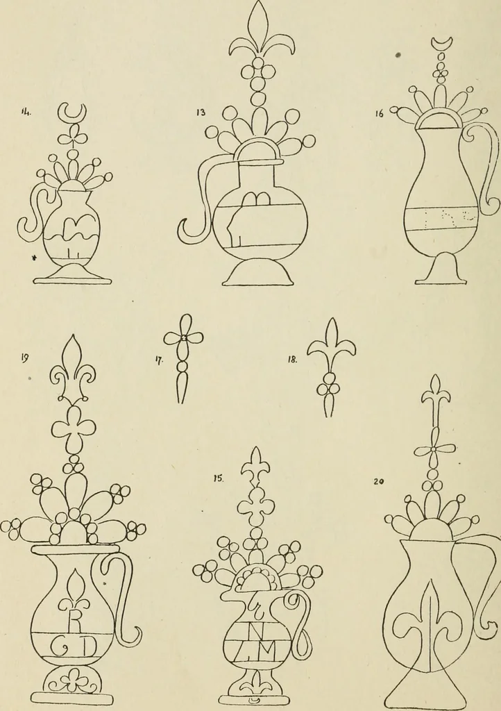 An illustration from Francis Bacon and his secret society. An attempt to collect and unite the lost links of a long and strong chain, 1891, leaf 396