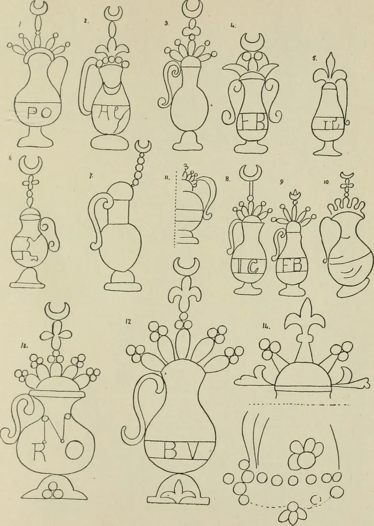 An illustration from Francis Bacon and his secret society. An attempt to collect and unite the lost links of a long and strong chain, 1891, leaf 401