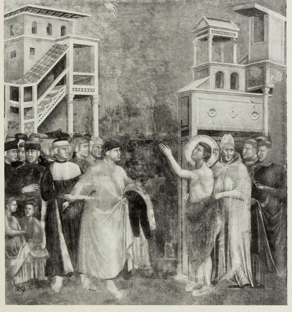 An illustration from Franciscan legends in Italian art, pictures in Italian churches and galleries, 1905, leaf 107