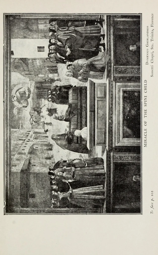 An illustration from Franciscan legends in Italian art, pictures in Italian churches and galleries, 1905, leaf 141