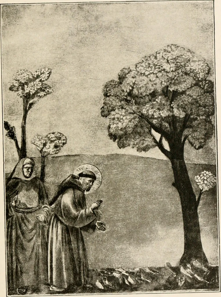 An illustration from Franciscan legends in Italian art : pictures in Italian churches and galleries, 1905, leaf 116