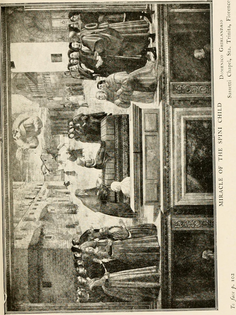 An illustration from Franciscan legends in Italian art : pictures in Italian churches and galleries, 1905, leaf 140