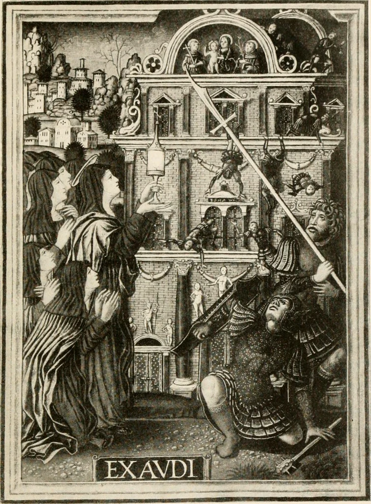 An illustration from Franciscan legends in Italian art : pictures in Italian churches and galleries, 1905, leaf 240