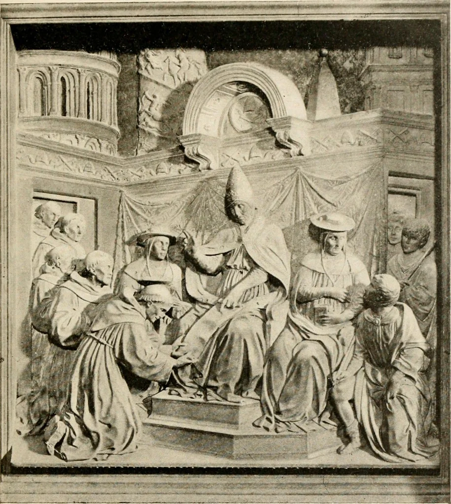 An illustration from Franciscan legends in Italian art : pictures in Italian churches and galleries, 1905, leaf 256