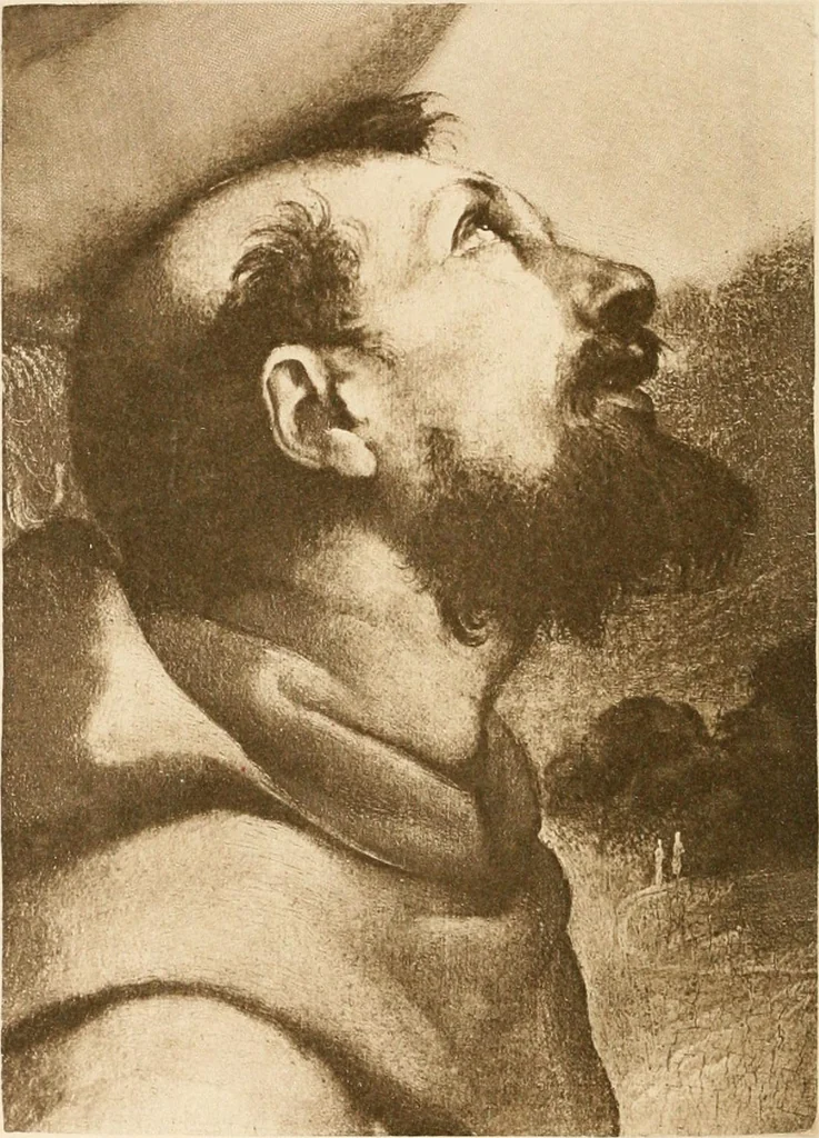 An illustration from Franciscan legends in Italian art : pictures in Italian churches and galleries, 1905, leaf 7