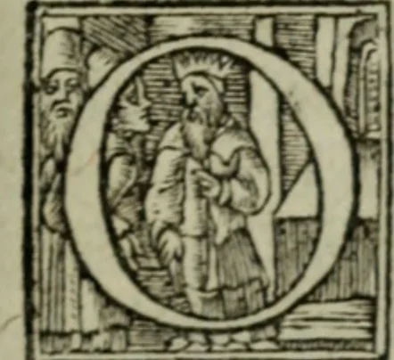 An illustration from Franciscanus & fratres, quibus accessere varia eiusdem & aliorum poemata pagina, 1568, leaf 54