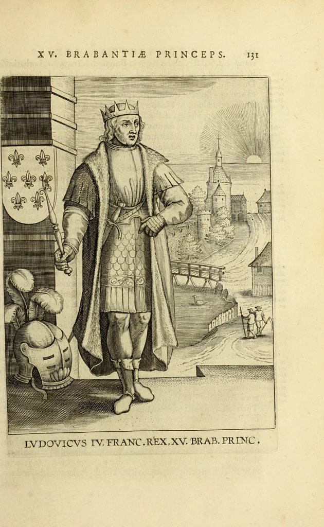 An illustration from Francisci Haraei Annales ducum seu principum Brabantiae totiusq. Belgii : tomi tres : quorum primo solius Brabantiae, secundo Belgii vniti principum res gestae, tertio belgici tumultus, vsque ad inducias anno M. DC. IX. pactas, enarrantur : cum ducum seu principum imaginibus, et breui rerum per omnem Europam illustrium narratione, 1623, leaf 170