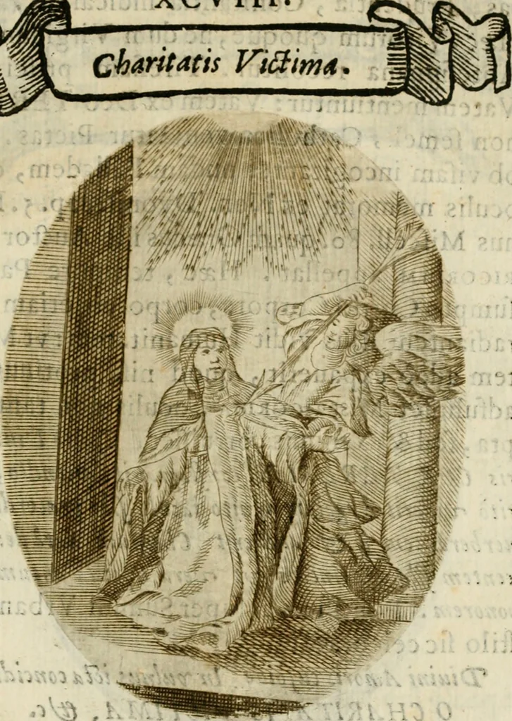 An illustration from Francisci Ponae Cardiomorphoseos, siue, Ex corde desumpta emblemata sacra, 1645, leaf 212
