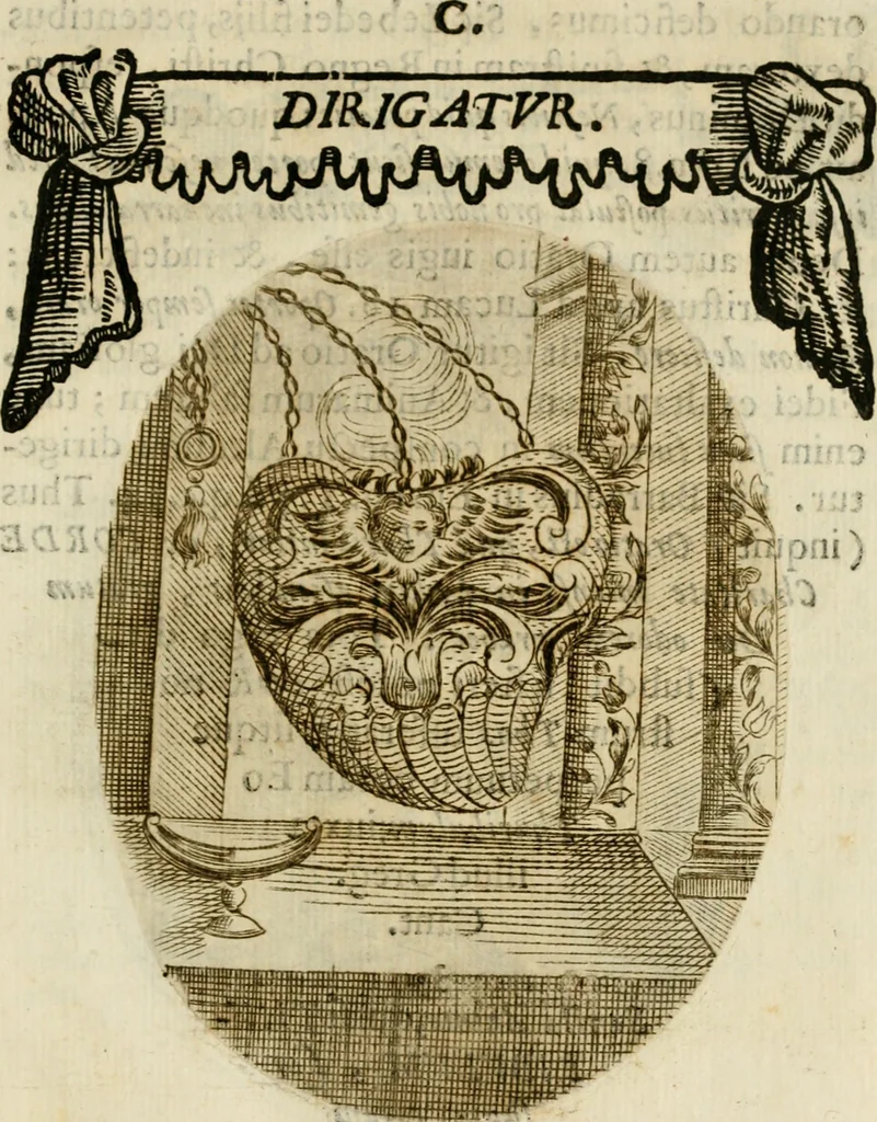 An illustration from Francisci Ponae Cardiomorphoseos, siue, Ex corde desumpta emblemata sacra, 1645, leaf 216