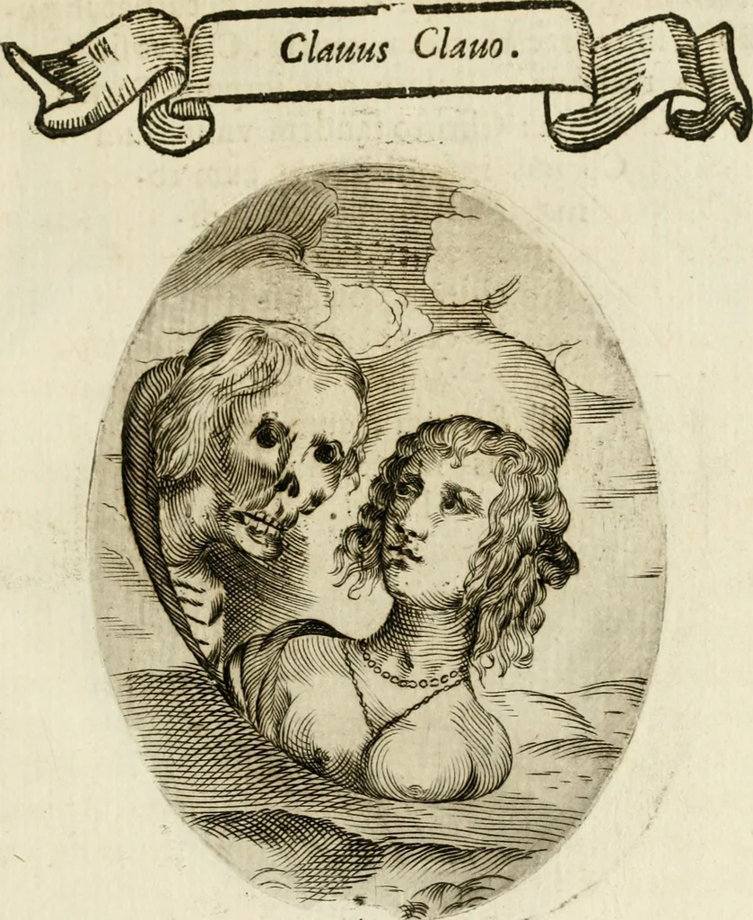 An illustration from Francisci Ponae Cardiomorphoseos, siue, Ex corde desumpta emblemata sacra, 1645, leaf 28