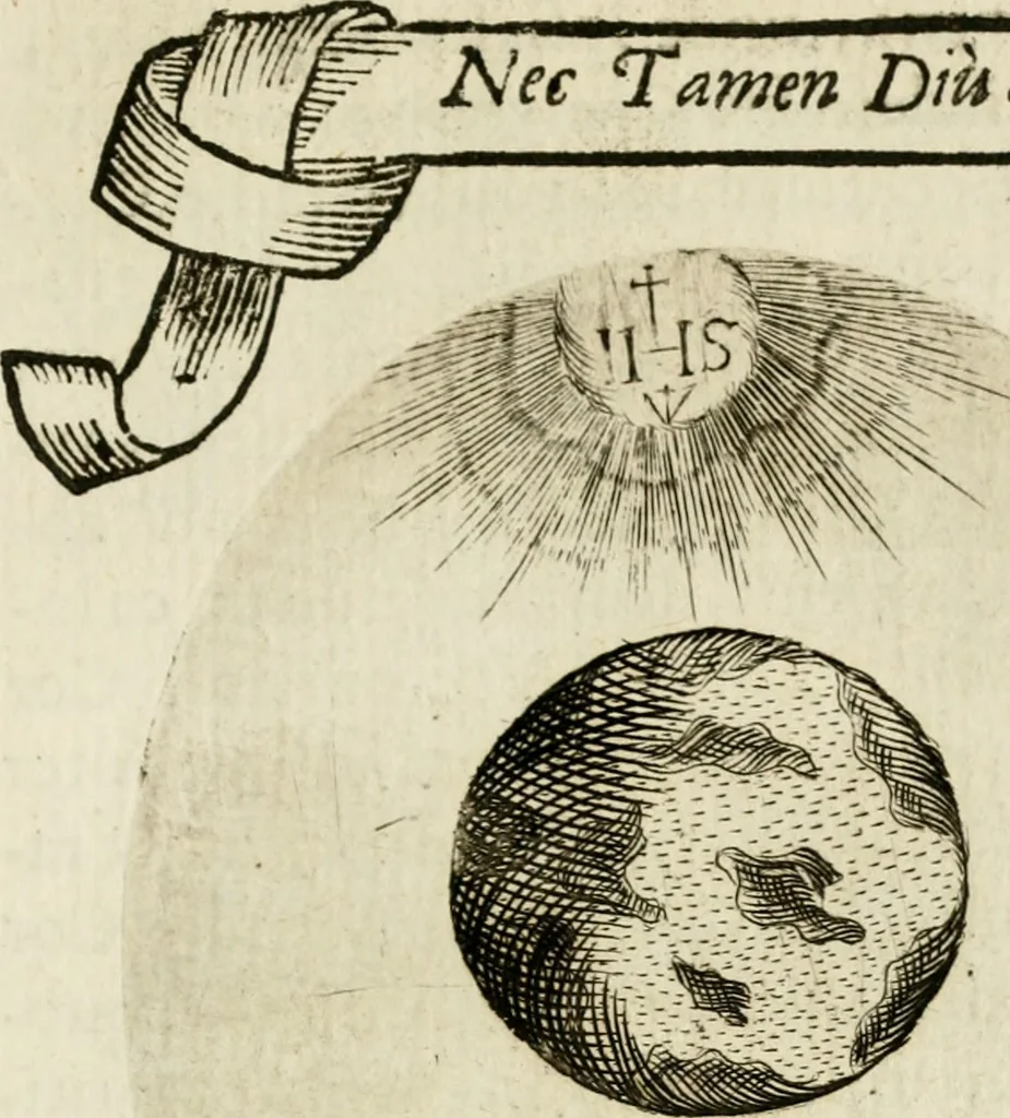 An illustration from Francisci Ponae Cardiomorphoseos, siue, Ex corde desumpta emblemata sacra, 1645, leaf 34
