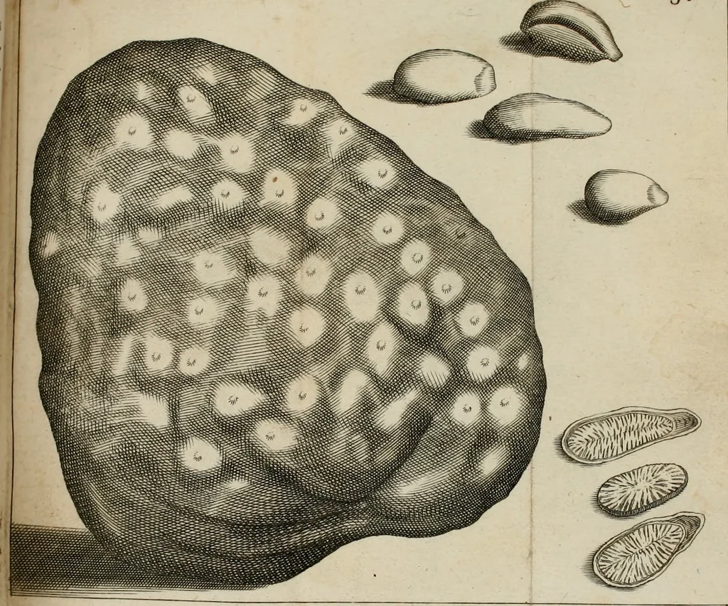 An illustration from Francisci Redi, nobilis Aretini, Experimenta circa res diversas naturales, speciatim illas, quae ex Indiis adferuntur. Ex Italico Latinitate donata, 1675, leaf 84