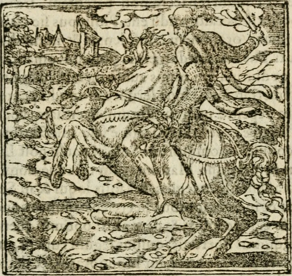 An illustration from Francisci Sanctii Brocensis in inclyta Salmaticensi Academia rhetoricae Graecaeque linguae professoris Comment. in And. Alciati emblemata : nunc denuo multis in locis accurate recognita, & quamplurimis figuris illustrata : cum indice copiosissimo, 1573, leaf 154