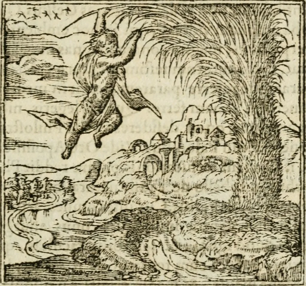An illustration from Francisci Sanctii Brocensis in inclyta Salmaticensi Academia rhetoricae Graecaeque linguae professoris Comment. in And. Alciati emblemata : nunc denuo multis in locis accurate recognita, & quamplurimis figuris illustrata : cum indice copiosissimo, 1573, leaf 156