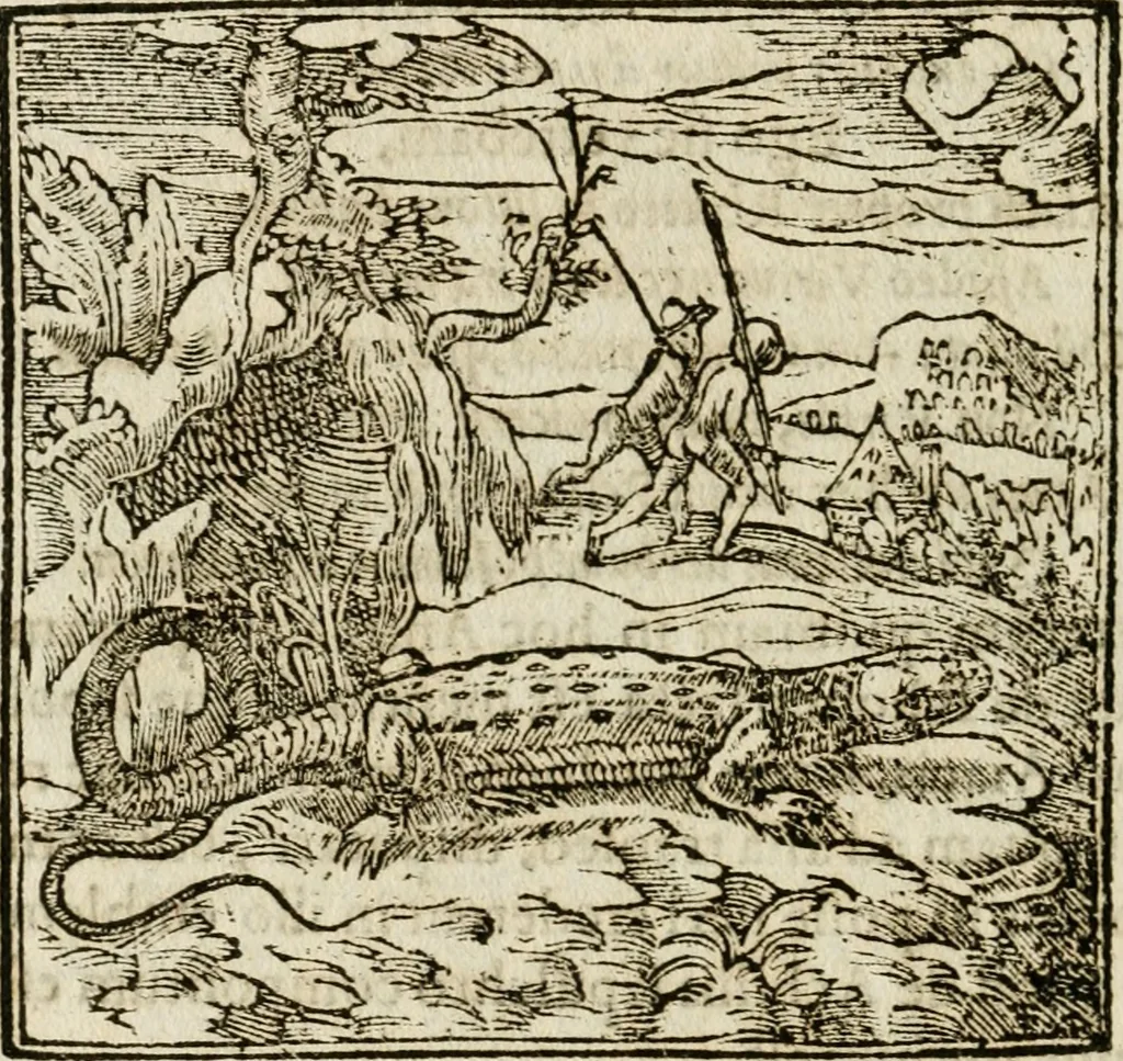 An illustration from Francisci Sanctii Brocensis in inclyta Salmaticensi Academia rhetoricae Graecaeque linguae professoris Comment. in And. Alciati emblemata : nunc denuo multis in locis accurate recognita, & quamplurimis figuris illustrata : cum indice copiosissimo, 1573, leaf 189