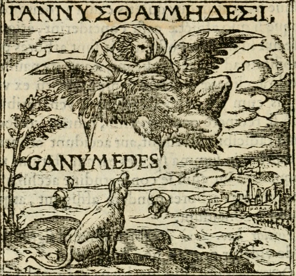 An illustration from Francisci Sanctii Brocensis in inclyta Salmaticensi Academia rhetoricae Graecaeque linguae professoris Comment. in And. Alciati emblemata : nunc denuo multis in locis accurate recognita, & quamplurimis figuris illustrata : cum indice copiosissimo, 1573, leaf 23