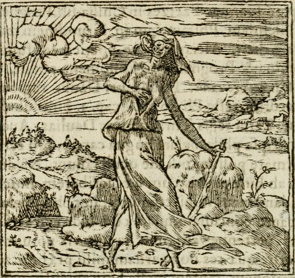 An illustration from Francisci Sanctii Brocensis in inclyta Salmaticensi Academia rhetoricae Graecaeque linguae professoris Comment. in And. Alciati emblemata : nunc denuo multis in locis accurate recognita, & quamplurimis figuris illustrata : cum indice copiosissimo, 1573, leaf 237