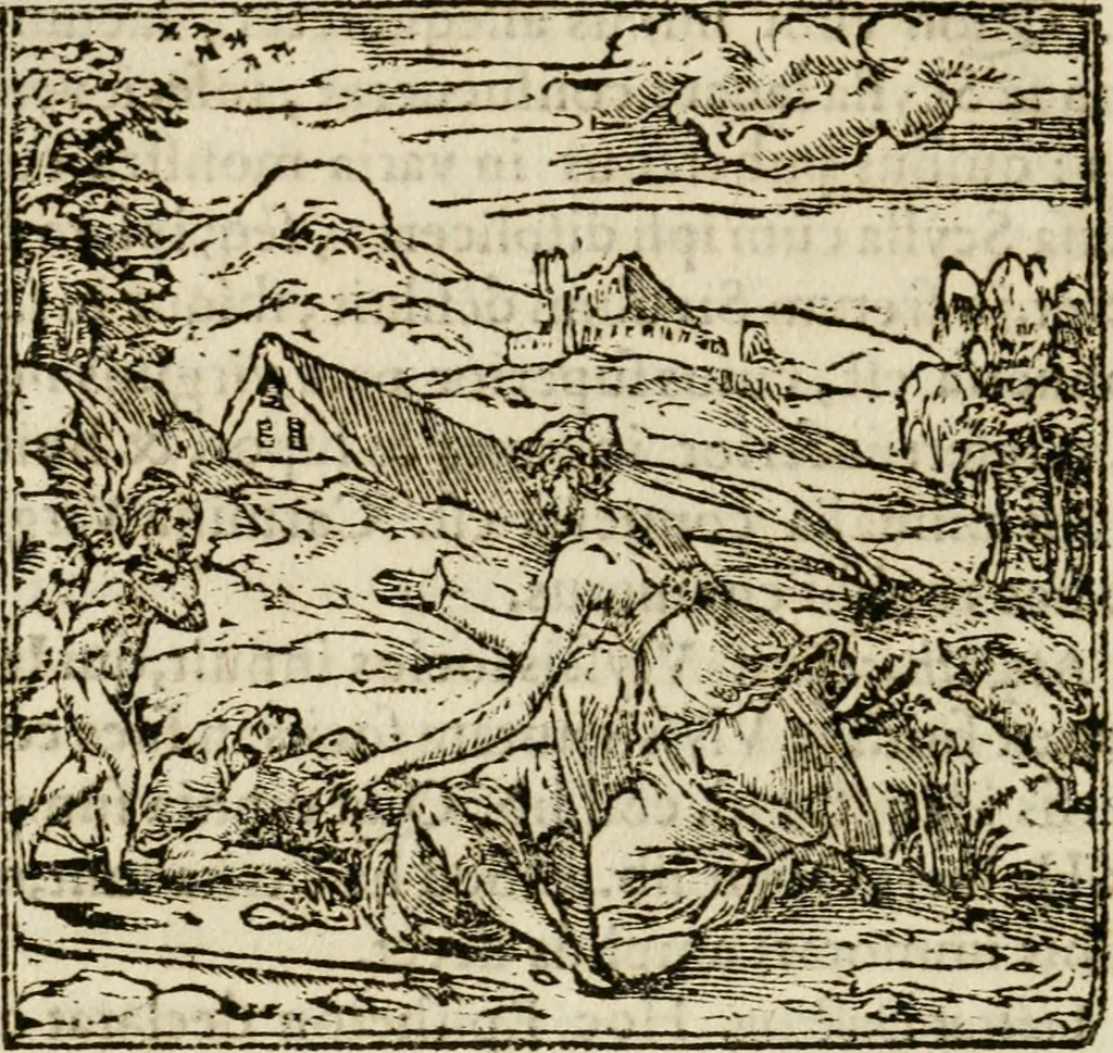 An illustration from Francisci Sanctii Brocensis in inclyta Salmaticensi Academia rhetoricae Graecaeque linguae professoris Comment. in And. Alciati emblemata : nunc denuo multis in locis accurate recognita, & quamplurimis figuris illustrata : cum indice copiosissimo, 1573, leaf 251