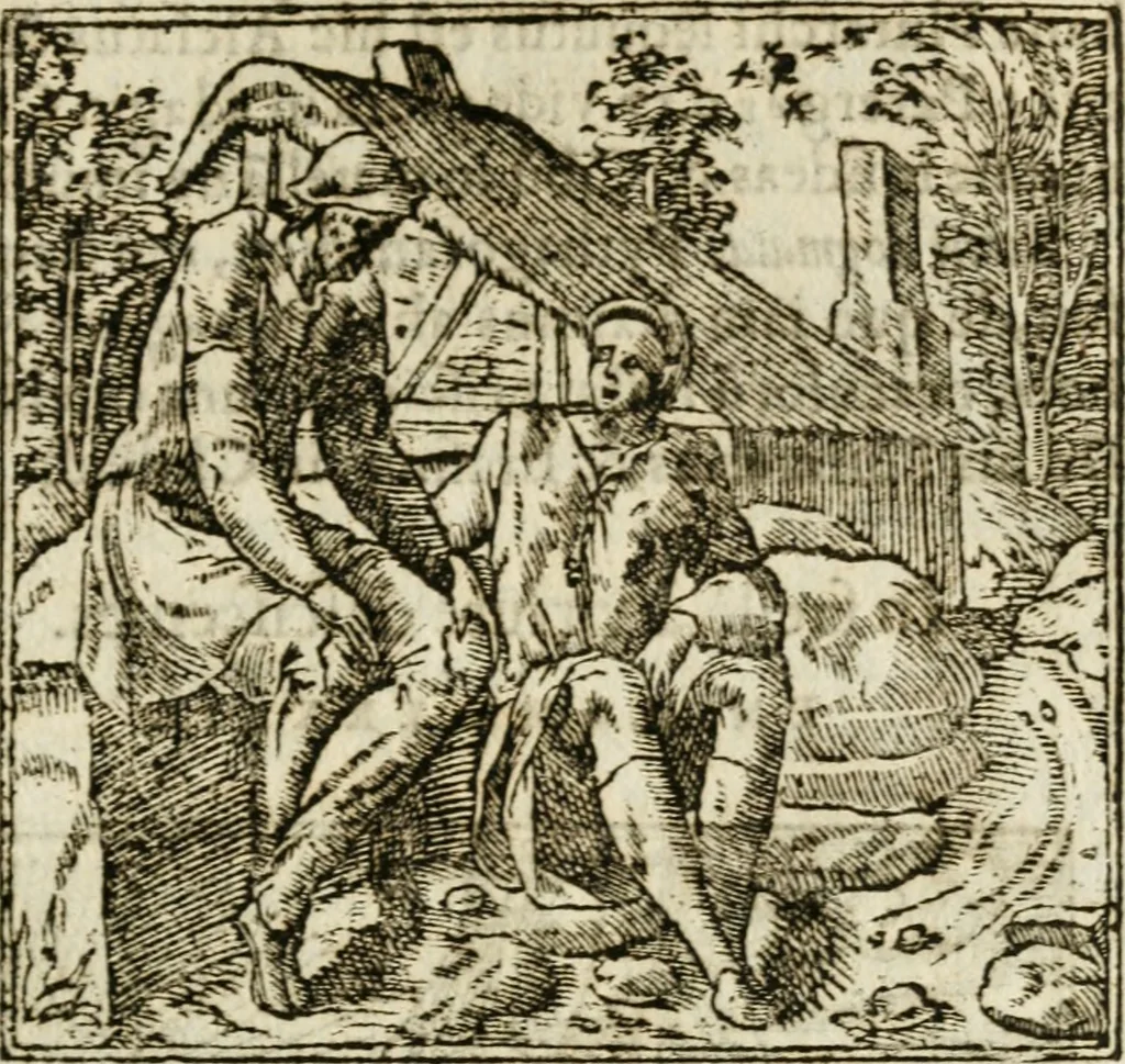 An illustration from Francisci Sanctii Brocensis in inclyta Salmaticensi Academia rhetoricae Graecaeque linguae professoris Comment. in And. Alciati emblemata : nunc denuo multis in locis accurate recognita, & quamplurimis figuris illustrata : cum indice copiosissimo, 1573, leaf 262