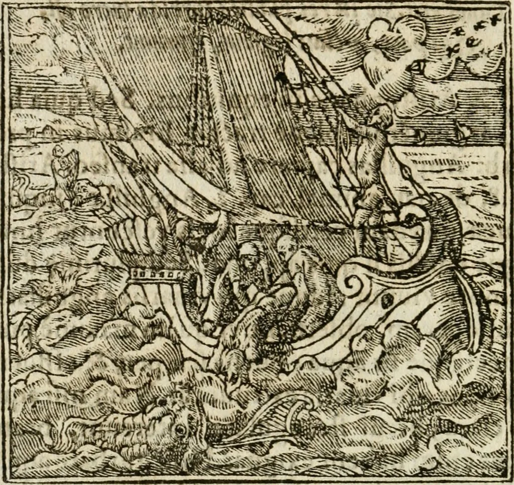 An illustration from Francisci Sanctii Brocensis in inclyta Salmaticensi Academia rhetoricae Graecaeque linguae professoris Comment. in And. Alciati emblemata : nunc denuo multis in locis accurate recognita, & quamplurimis figuris illustrata : cum indice copiosissimo, 1573, leaf 277