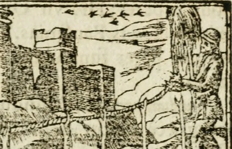 An illustration from Francisci Sanctii Brocensis in inclyta Salmaticensi Academia rhetoricae Graecaeque linguae professoris Comment. in And. Alciati emblemata : nunc denuo multis in locis accurate recognita, & quamplurimis figuris illustrata : cum indice copiosissimo, 1573, leaf 284
