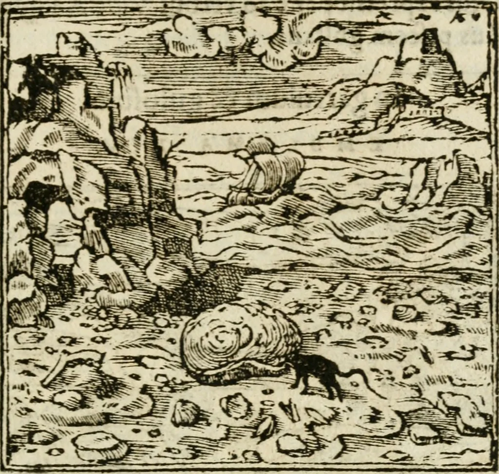 An illustration from Francisci Sanctii Brocensis in inclyta Salmaticensi Academia rhetoricae Graecaeque linguae professoris Comment. in And. Alciati emblemata : nunc denuo multis in locis accurate recognita, & quamplurimis figuris illustrata : cum indice copiosissimo, 1573, leaf 290