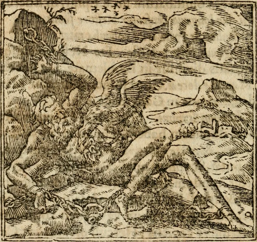 An illustration from Francisci Sanctii Brocensis in inclyta Salmaticensi Academia rhetoricae Graecaeque linguae professoris Comment. in And. Alciati emblemata : nunc denuo multis in locis accurate recognita, & quamplurimis figuris illustrata : cum indice copiosissimo, 1573, leaf 309
