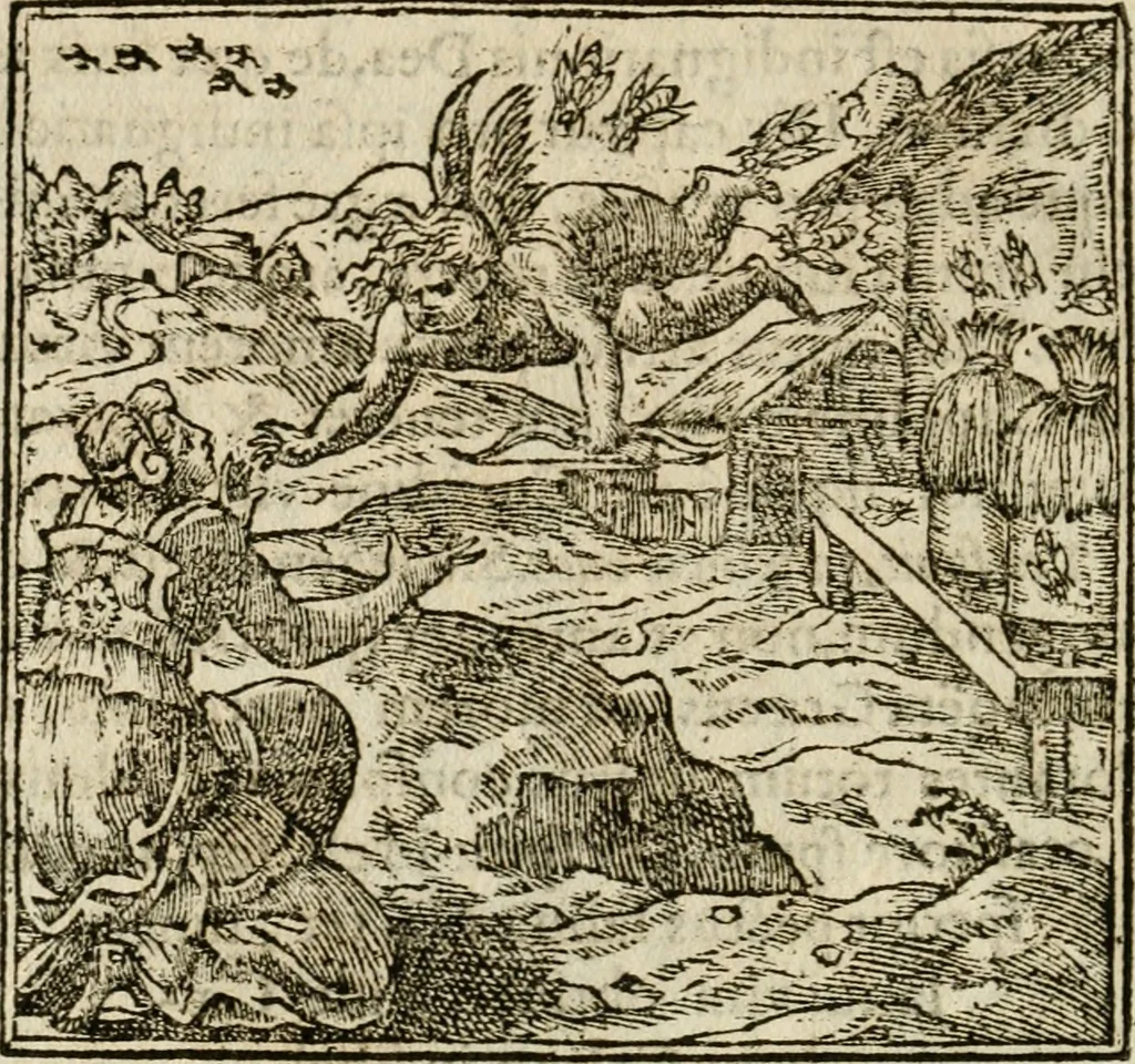 An illustration from Francisci Sanctii Brocensis in inclyta Salmaticensi Academia rhetoricae Graecaeque linguae professoris Comment. in And. Alciati emblemata : nunc denuo multis in locis accurate recognita, & quamplurimis figuris illustrata : cum indice copiosissimo, 1573, leaf 333