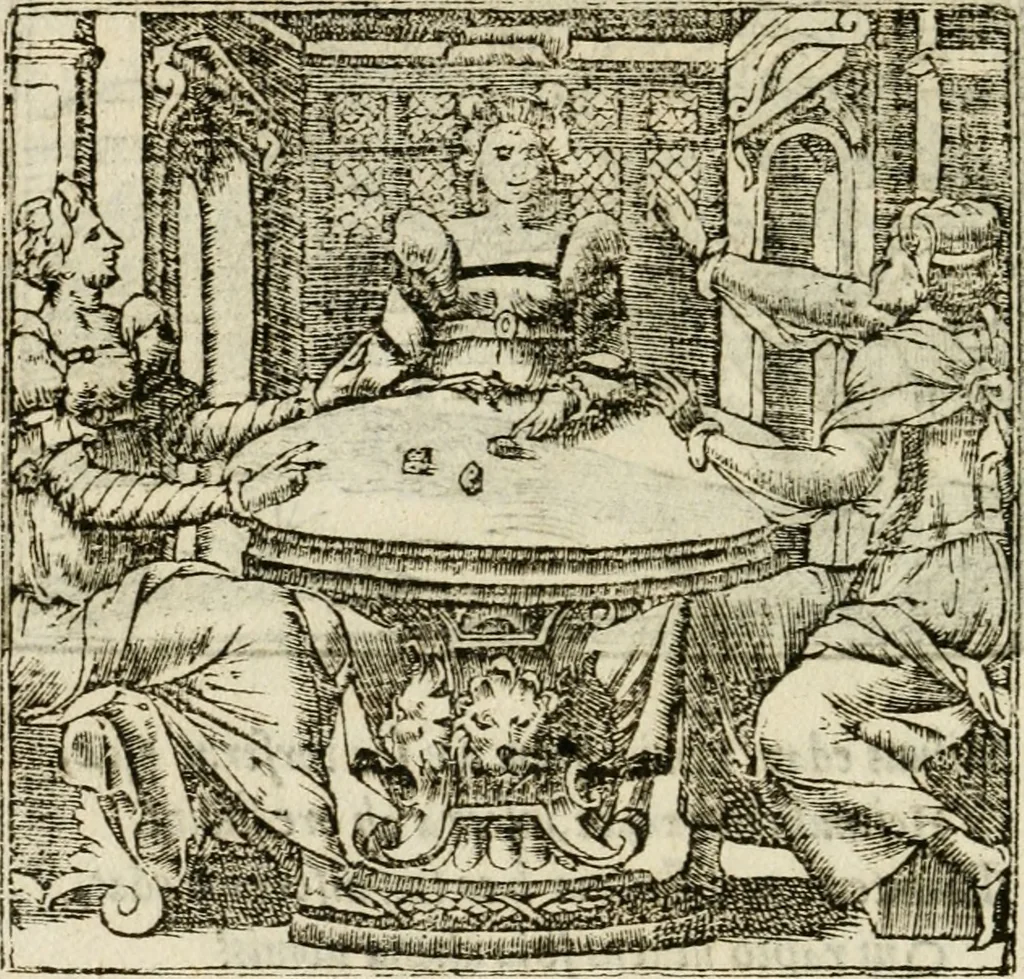 An illustration from Francisci Sanctii Brocensis in inclyta Salmaticensi Academia rhetoricae Graecaeque linguae professoris Comment. in And. Alciati emblemata : nunc denuo multis in locis accurate recognita, & quamplurimis figuris illustrata : cum indice copiosissimo, 1573, leaf 381