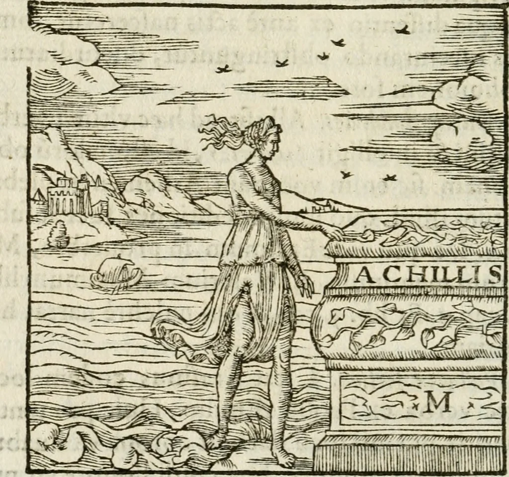 An illustration from Francisci Sanctii Brocensis in inclyta Salmaticensi Academia rhetoricae Graecaeque linguae professoris Comment. in And. Alciati emblemata : nunc denuo multis in locis accurate recognita, & quamplurimis figuris illustrata : cum indice copiosissimo, 1573, leaf 397