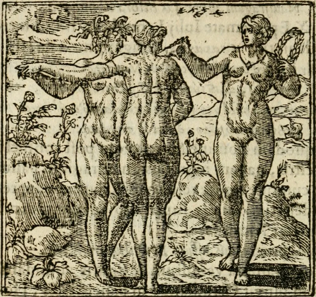 An illustration from Francisci Sanctii Brocensis in inclyta Salmaticensi Academia rhetoricae Graecaeque linguae professoris Comment. in And. Alciati emblemata : nunc denuo multis in locis accurate recognita, & quamplurimis figuris illustrata : cum indice copiosissimo, 1573, leaf 459