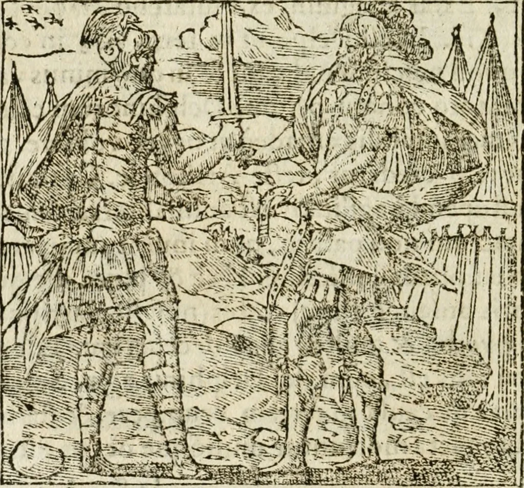An illustration from Francisci Sanctii Brocensis in inclyta Salmaticensi Academia rhetoricae Graecaeque linguae professoris Comment. in And. Alciati emblemata : nunc denuo multis in locis accurate recognita, & quamplurimis figuris illustrata : cum indice copiosissimo, 1573, leaf 469