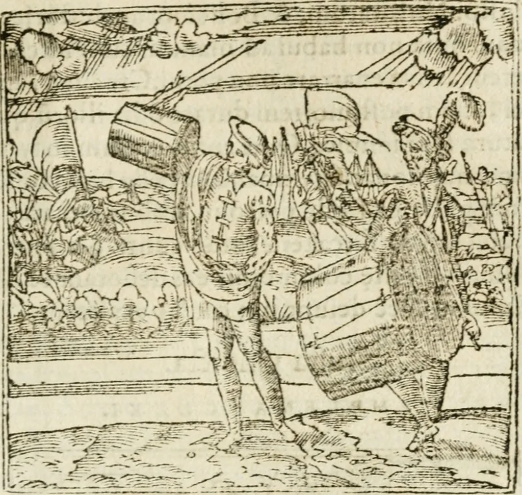An illustration from Francisci Sanctii Brocensis in inclyta Salmaticensi Academia rhetoricae Graecaeque linguae professoris Comment. in And. Alciati emblemata : nunc denuo multis in locis accurate recognita, & quamplurimis figuris illustrata : cum indice copiosissimo, 1573, leaf 474