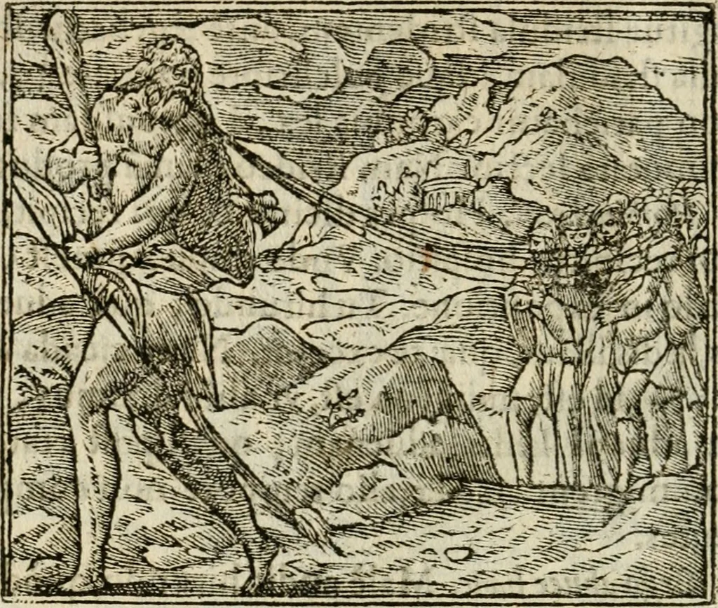 An illustration from Francisci Sanctii Brocensis in inclyta Salmaticensi Academia rhetoricae Graecaeque linguae professoris Comment. in And. Alciati emblemata : nunc denuo multis in locis accurate recognita, & quamplurimis figuris illustrata : cum indice copiosissimo, 1573, leaf 491