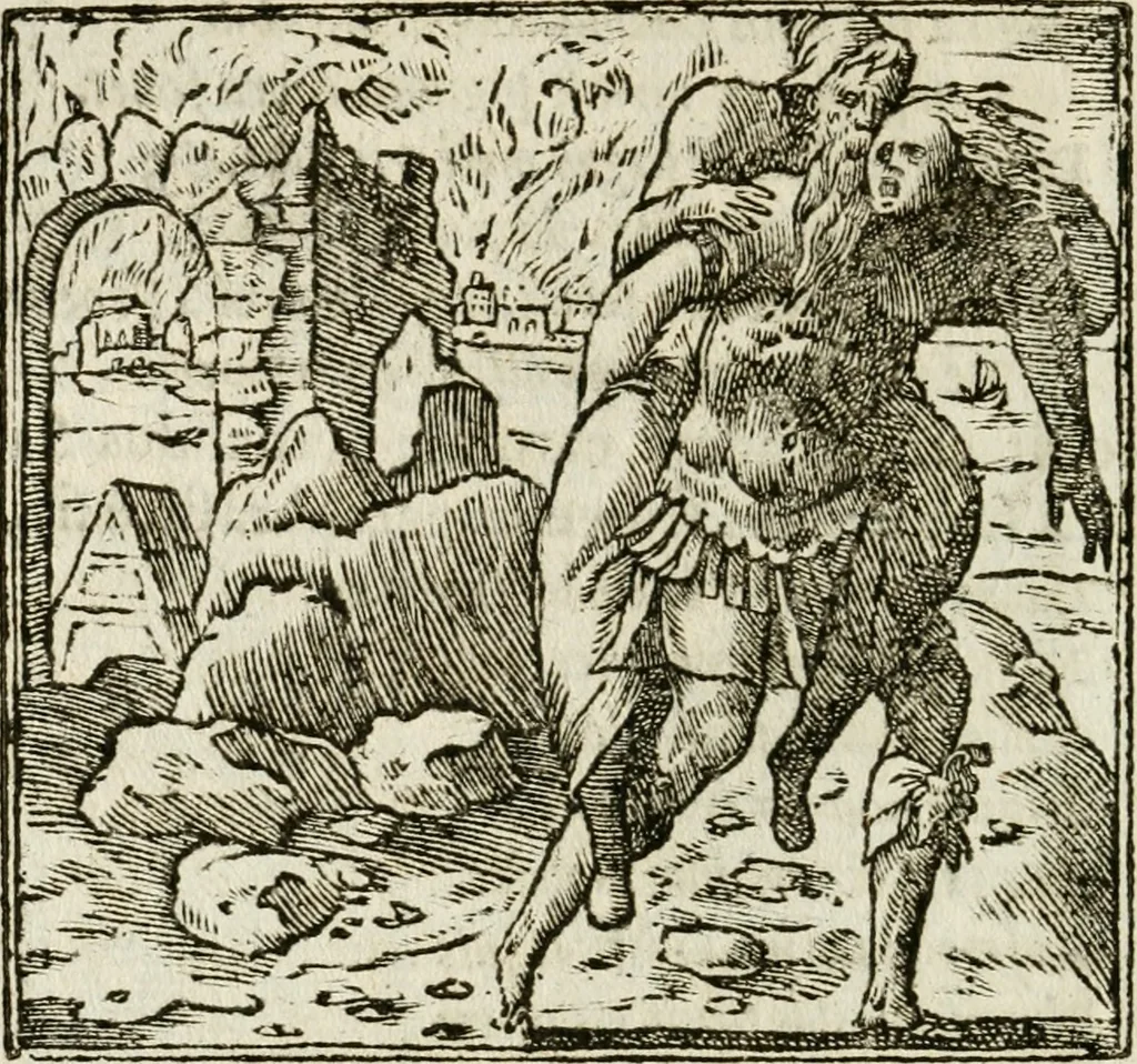 An illustration from Francisci Sanctii Brocensis in inclyta Salmaticensi Academia rhetoricae Graecaeque linguae professoris Comment. in And. Alciati emblemata : nunc denuo multis in locis accurate recognita, & quamplurimis figuris illustrata : cum indice copiosissimo, 1573, leaf 533