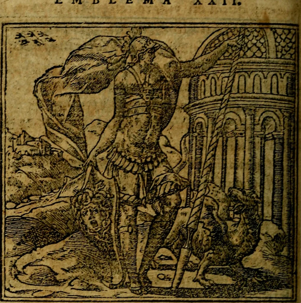 An illustration from Francisci Sanctii Brocensis .., 1573, leaf 103